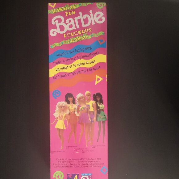 VTG Mattel 1990 Hawaiian Fun Barbie New in Box w/ Hula Skirt & Scented Feature - Picture 2 of 4